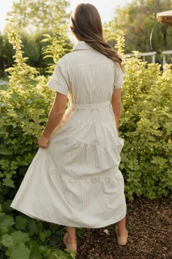 Polagram Harrison Dress-Cream/Black White Sale
