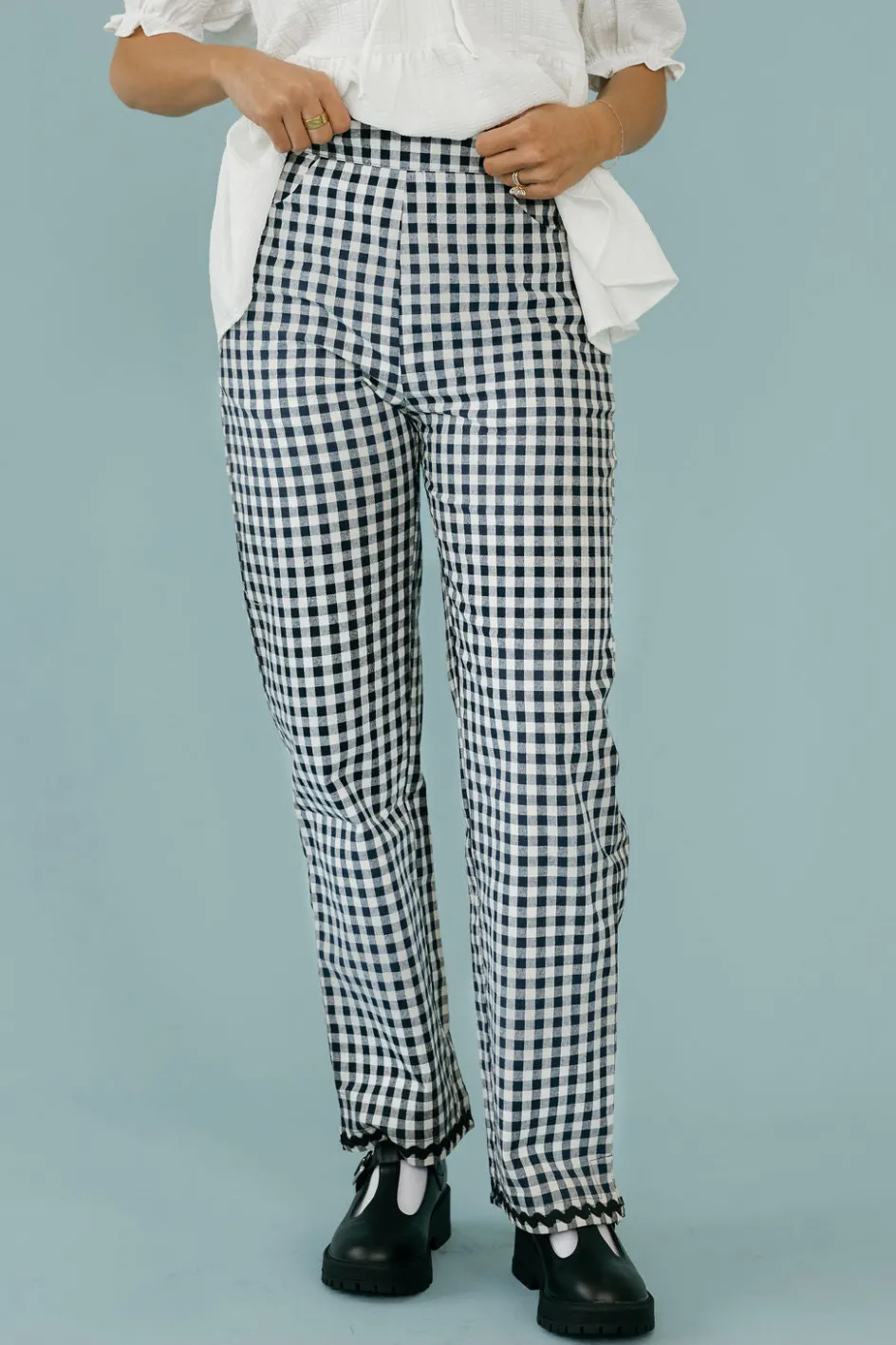 Sugarlips Hastings Pants-Navy Blue Fashion