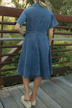 Polagram Hayes Dress-Denim New