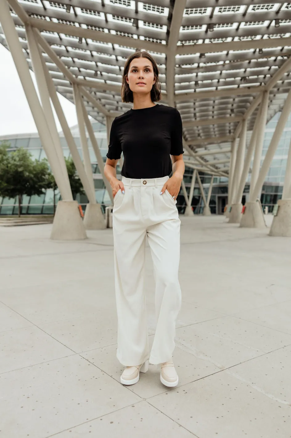 Aaron & Amber Helena Pants-Off White Best