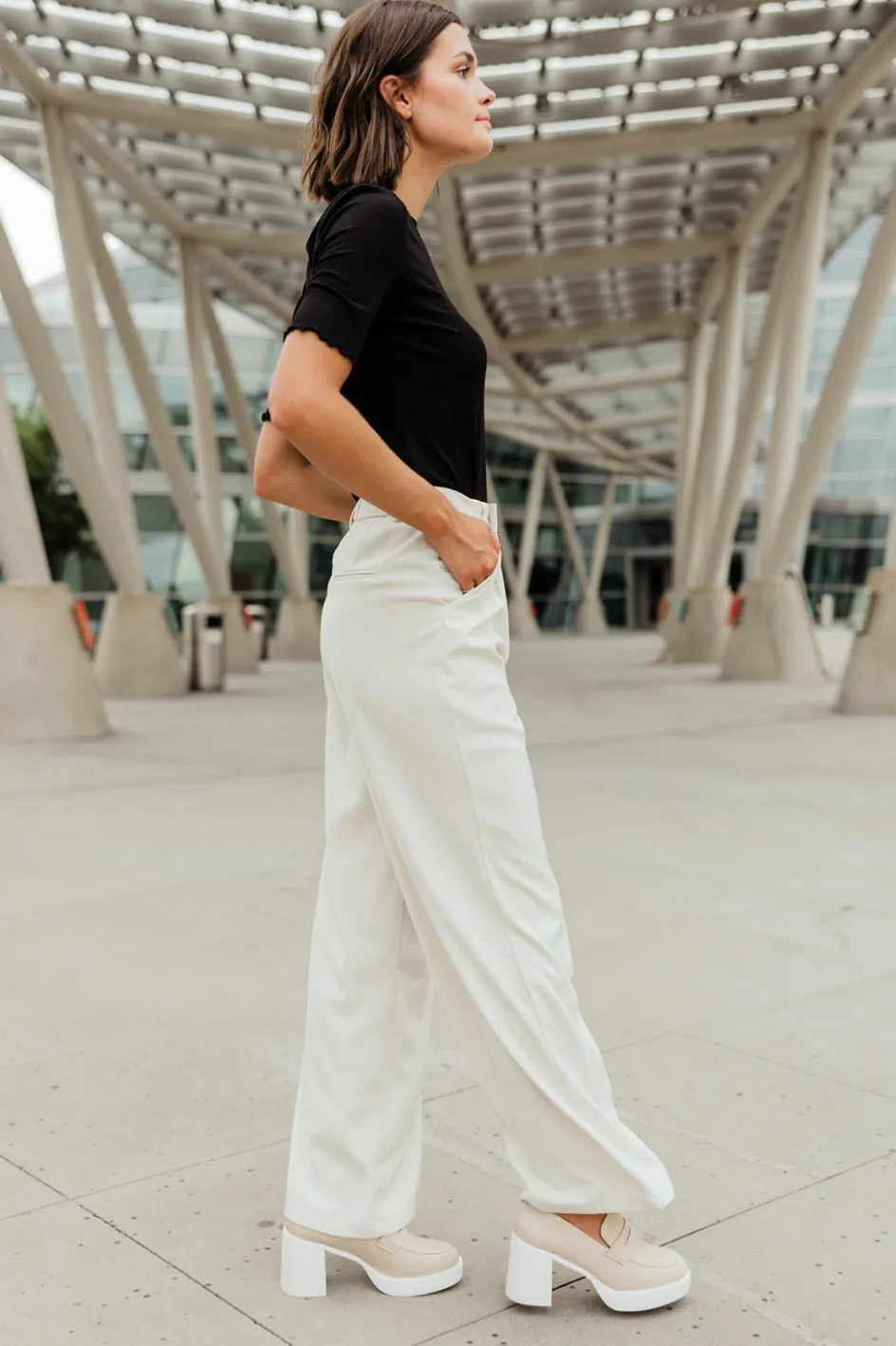 Aaron & Amber Helena Pants-Off White Best