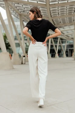 Aaron & Amber Helena Pants-Off White Best