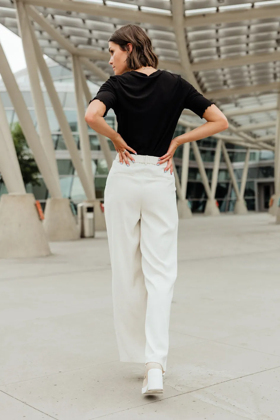 Aaron & Amber Helena Pants-Off White Best