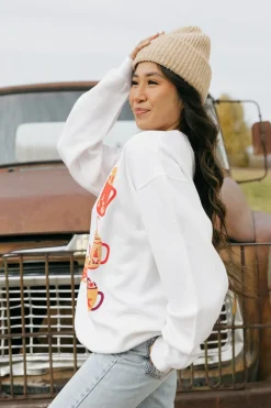 Sweet Claire Hot Chocolate Pullover-Cream White Outlet