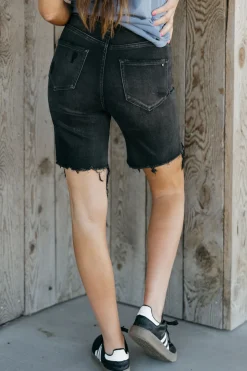Mica Denim Ivie Shorts- Black New