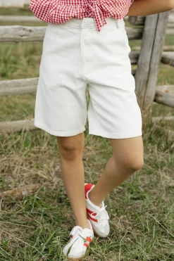 Honey Mango Jackie Shorts-Cream White Outlet