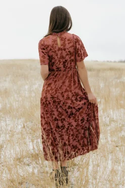 Polagram Jeanna Dress-Sienna Red Discount