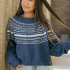Polagram Jessa Sweater- Blue Hot