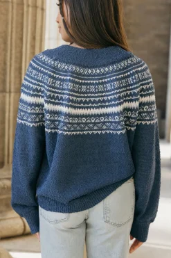 Polagram Jessa Sweater- Blue Hot