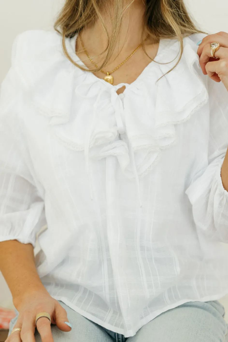 Rivir Jessalynn Top- White Discount