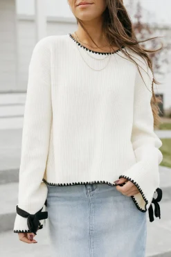 Polagram Jodee Sweater-Cream White Discount