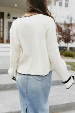 Polagram Jodee Sweater-Cream White Discount