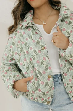 Polagram Josee Jacket-Sage Multi Green Hot
