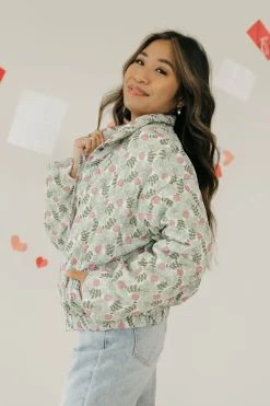 Polagram Josee Jacket-Sage Multi Green Hot