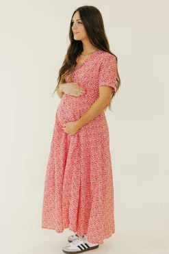 In Loom Julia Dress-/White Red Clearance