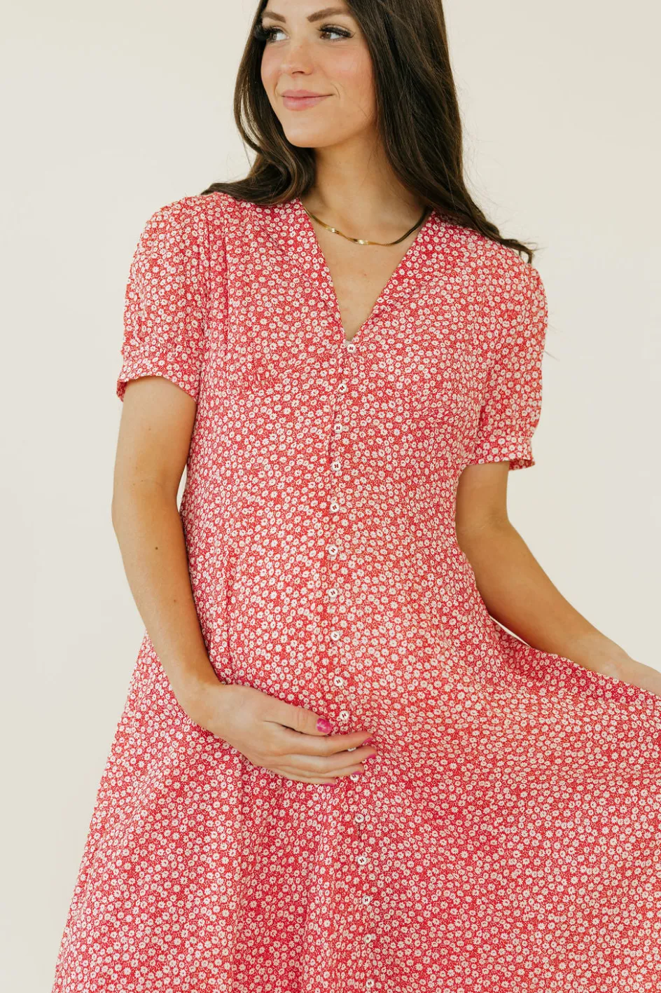 In Loom Julia Dress-/White Red Clearance