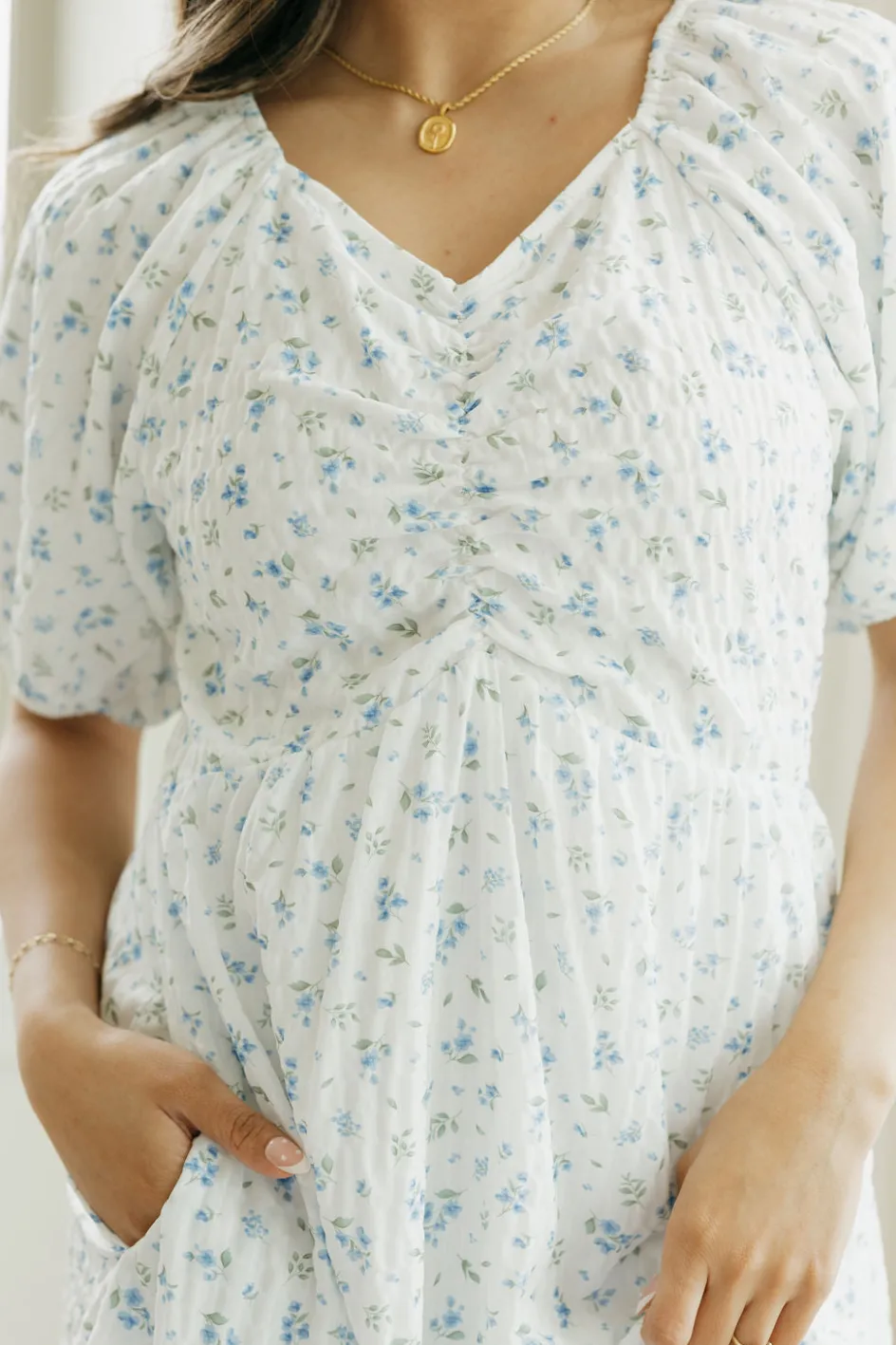 Dongguan Huoyoung Apparel Co June Dress-/Blue White Fashion