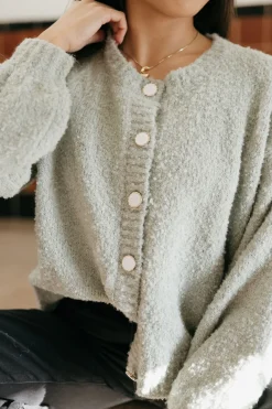 Polagram Kailie Cardigan-Sage Green Online
