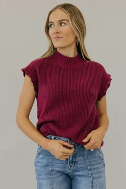 Dongguan Huoyoung Apparel Co Kaleb Sweater Vest-Berry Purple Outlet