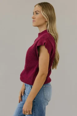 Dongguan Huoyoung Apparel Co Kaleb Sweater Vest-Berry Purple Outlet