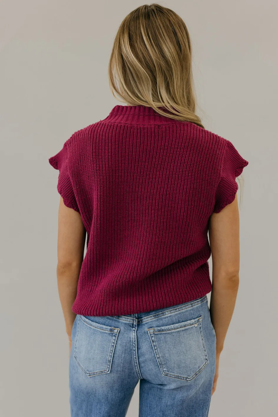Dongguan Huoyoung Apparel Co Kaleb Sweater Vest-Berry Purple Outlet