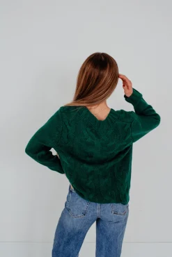 Dongguan Huoyoung Apparel Co Karmen Sweater-Pine Green Hot