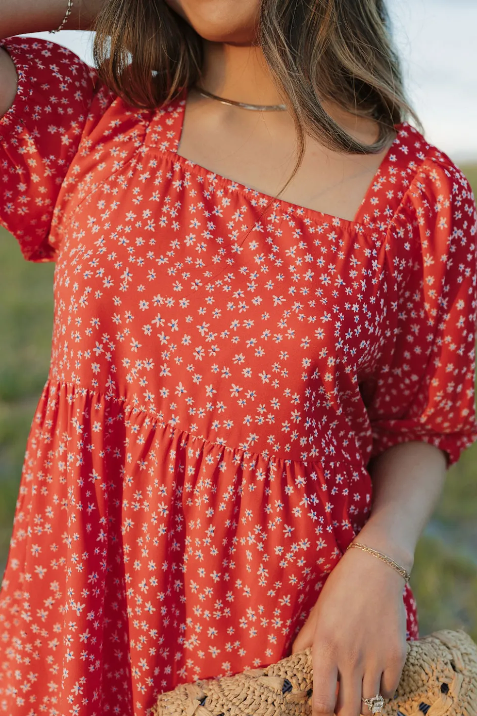 Dongguan Huoyoung Apparel Co Kassie Dress- Floral Red Outlet
