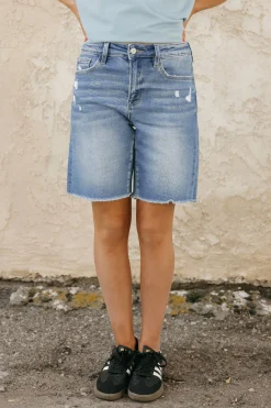 Vervet Kelbie Shorts-Medium Blue New