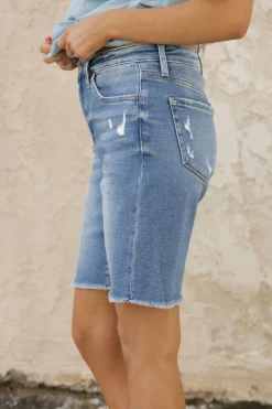 Vervet Kelbie Shorts-Medium Blue New