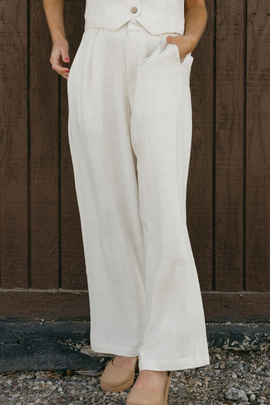 Tea N Rose Kennedy Pants-Natural Neutral Best