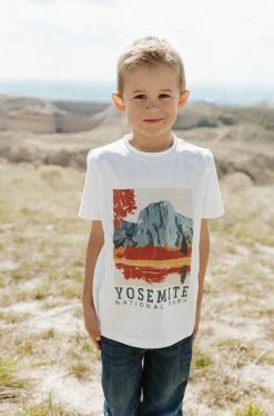 Love Olive Co Kid's Yosemite Tee-White Clearance