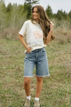 Sneak Peek Kimmie Shorts-Medium Blue New