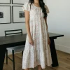 Dongguan Huoyoung Apparel Co Kylie Dress-Ivory Floral White Fashion