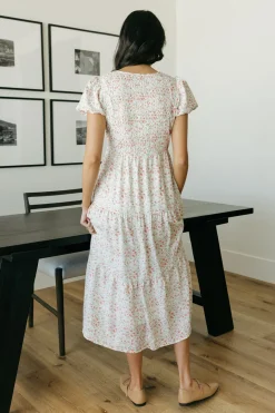 Dongguan Huoyoung Apparel Co Kylie Dress-Ivory Floral White Fashion