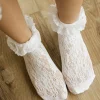 Ali Express Lace Ruffle Socks- White Hot