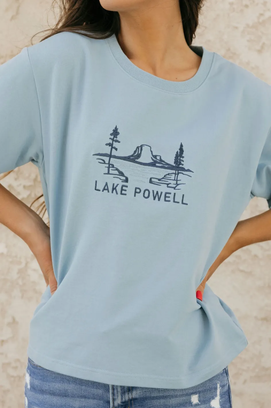 Dongguan Huoyoung Apparel Co Lake Powell Park Tee-Sky Blue Best