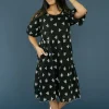 Polagram Lana Dress- Black Outlet