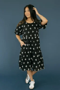 Polagram Lana Dress- Black Outlet