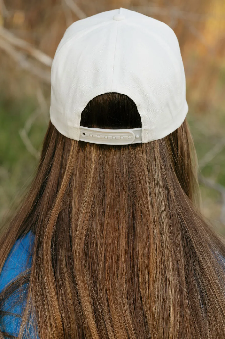 Fashion City Land of Freedom Ballcap- Ivory/Blue Discount