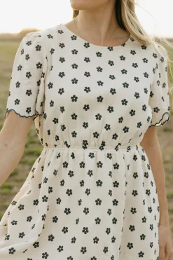 Tea N Rose Liana Dress-Cream/Midnight Neutral Sale