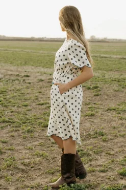Tea N Rose Liana Dress-Cream/Midnight Neutral Sale