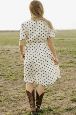 Tea N Rose Liana Dress-Cream/Midnight Neutral Sale