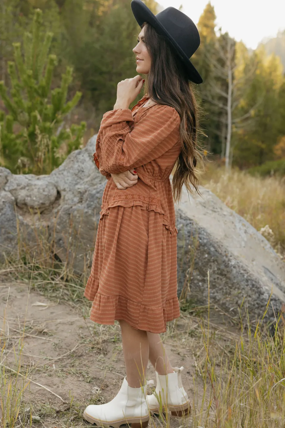 Dongguan Huoyoung Apparel Co Libbie Dress-Rust Orange Discount
