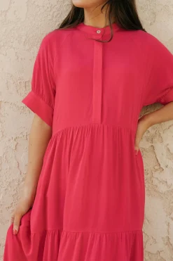 Dongguan Huoyoung Apparel Co Liberty Dress-Hot Pink Sale