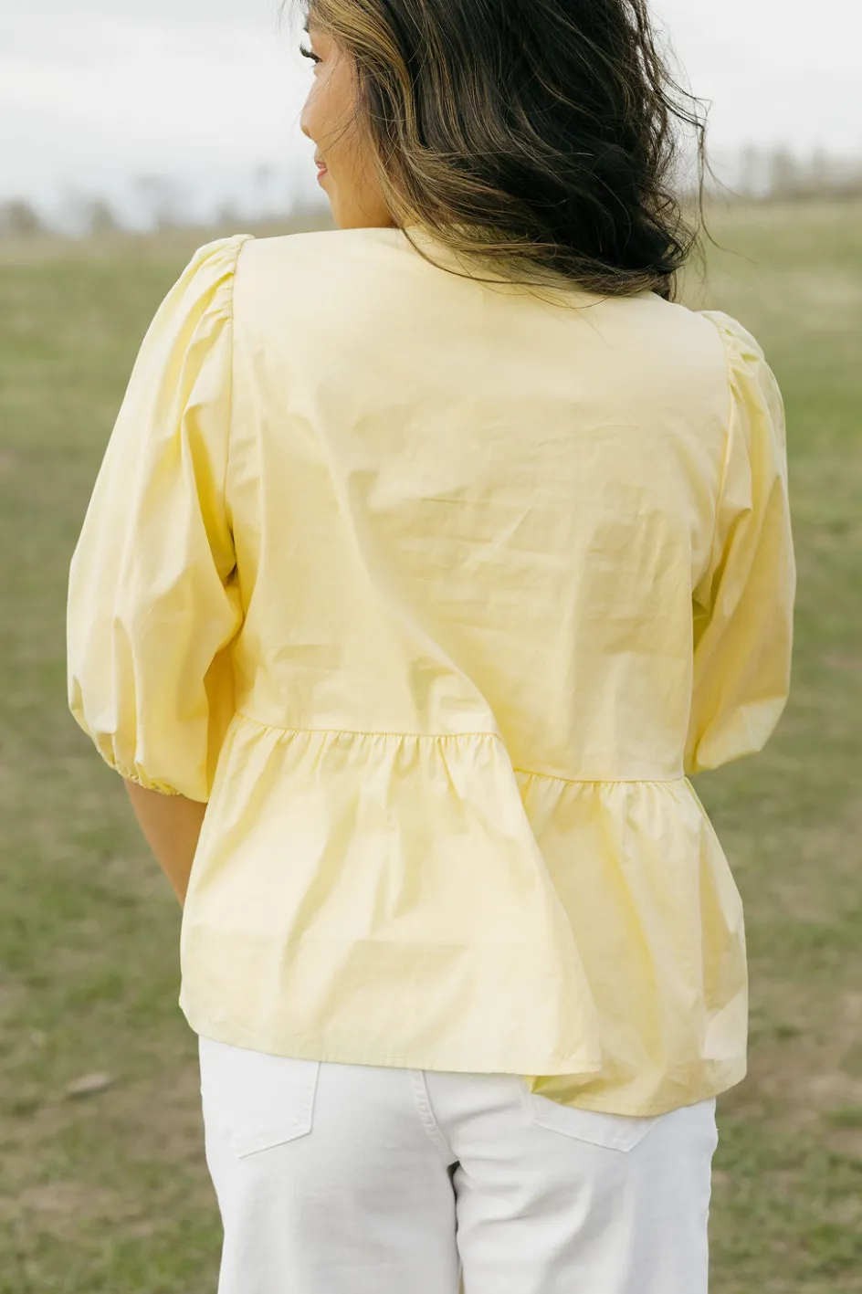 Oddi Lilia Top-Butter Yellow Discount