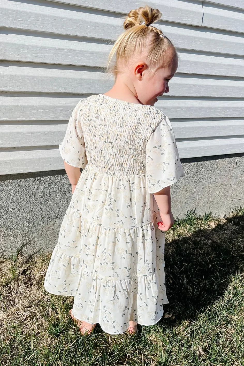 Love Olive Co Little Girl's Briggs Dress-White Multi Sale