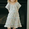 Dongguan Huoyoung Apparel Co Little Girl's Daphne Dress- Floral Blue Sale