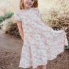 Love Olive Co Little Girl's Quinton Dress-Ivory/Peach Sale