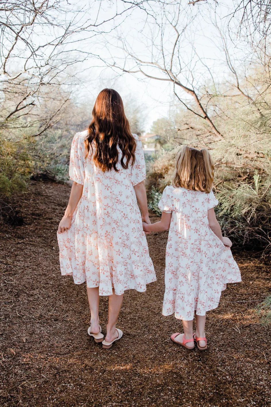 Love Olive Co Little Girl's Quinton Dress-Ivory/Peach Sale