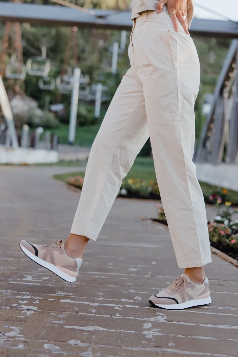 Miou Muse Logan Pants-Stone New